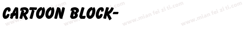 CARTOON BLOCK字体转换